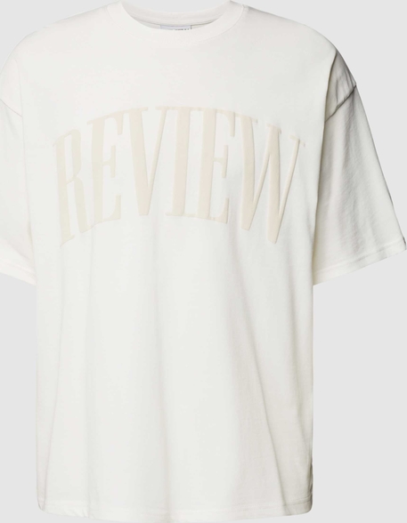 T-shirt Review z nadrukiem z bawełny