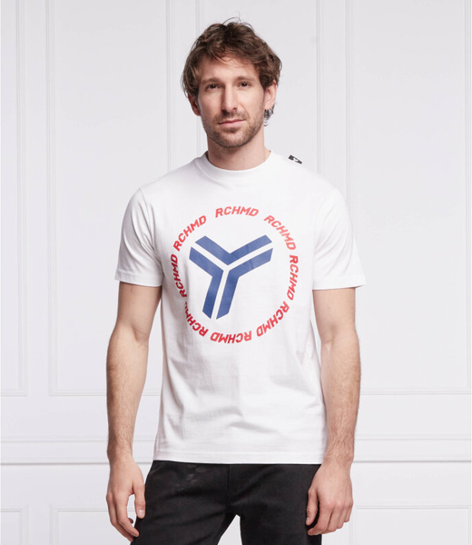 T-shirt Richmond Sport z krótkim rękawem w młodzieżowym stylu