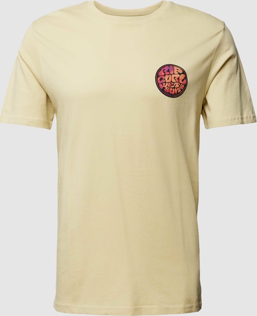 T-shirt Rip Curl w młodzieżowym stylu z bawełny z nadrukiem