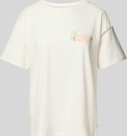 T-shirt Rip Curl w młodzieżowym stylu z krótkim rękawem z bawełny