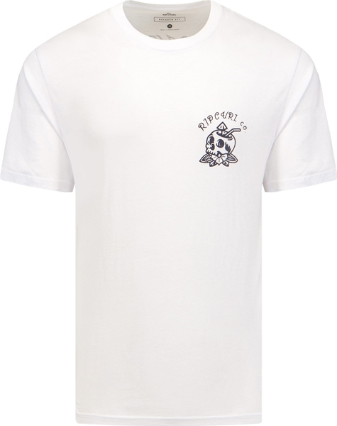 T-shirt Rip Curl w młodzieżowym stylu z nadrukiem z dzianiny