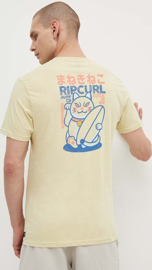 T-shirt Rip Curl z bawełny z krótkim rękawem