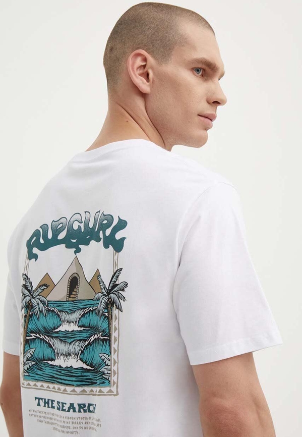 T-shirt Rip Curl z nadrukiem w młodzieżowym stylu