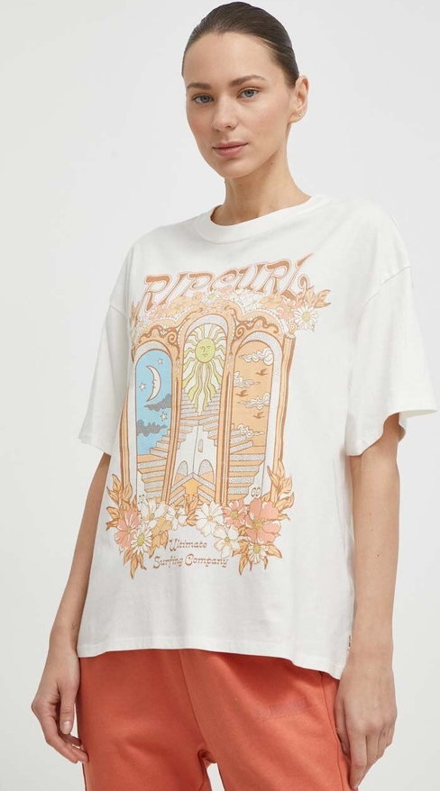 T-shirt Rip Curl z okrągłym dekoltem z krótkim rękawem