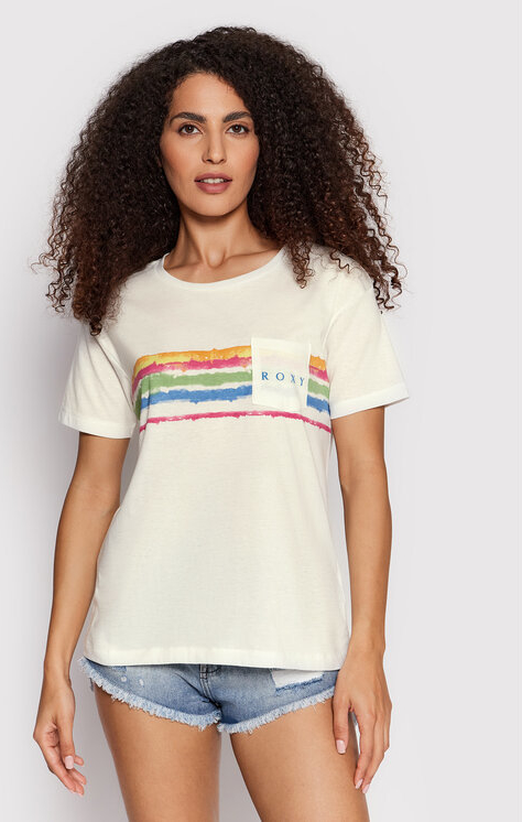 T-shirt Roxy z okrągłym dekoltem