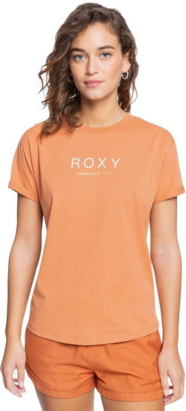 T-shirt Roxy z okrągłym dekoltem z krótkim rękawem