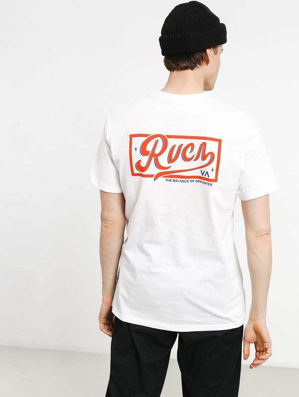 T-shirt RVCA z bawełny z krótkim rękawem