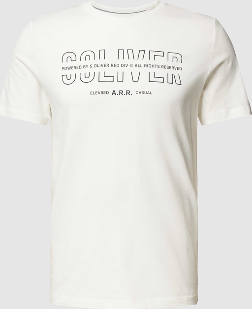T-shirt S.Oliver w młodzieżowym stylu z bawełny z krótkim rękawem