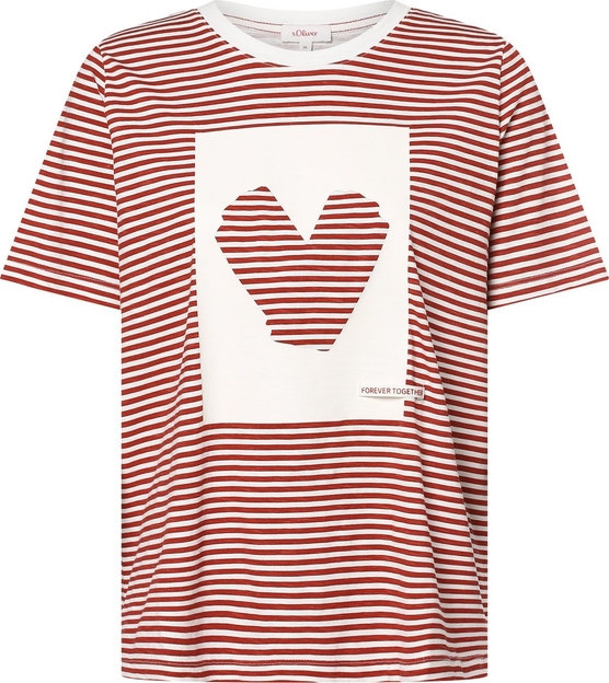 T-shirt S.Oliver w stylu klasycznym z bawełny