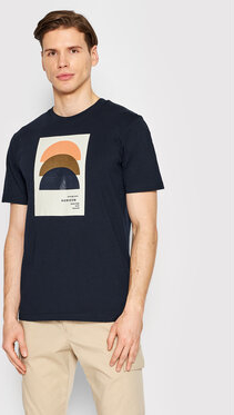 T-shirt S.Oliver z nadrukiem z krótkim rękawem w młodzieżowym stylu