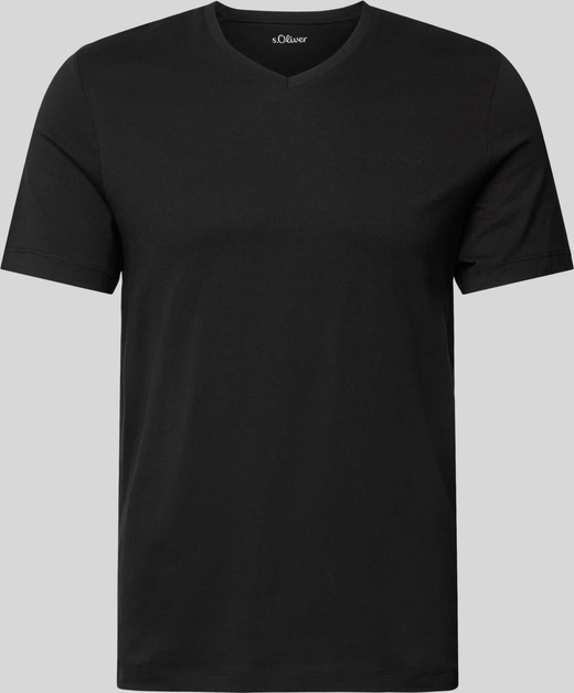 T-shirt S.Oliver z nadrukiem z krótkim rękawem w stylu casual
