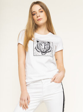 T-shirt Silvian Heach z okrągłym dekoltem z nadrukiem