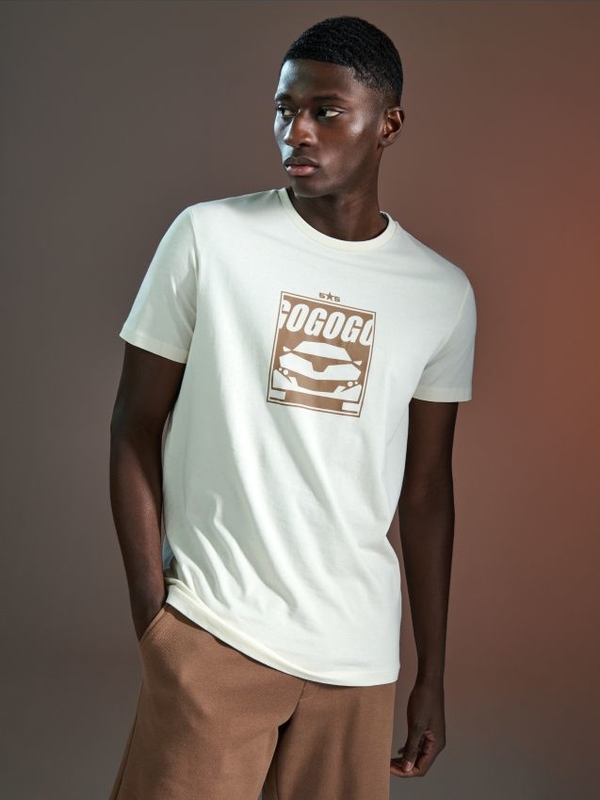T-shirt Sinsay w młodzieżowym stylu z nadrukiem