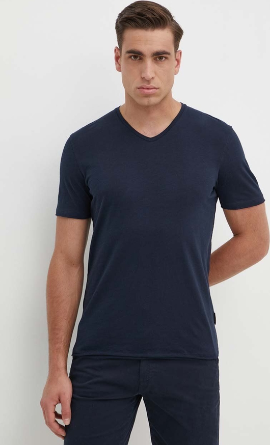 T-shirt Sisley w stylu casual z bawełny