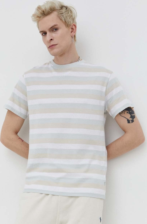 T-shirt Solid z bawełny z krótkim rękawem
