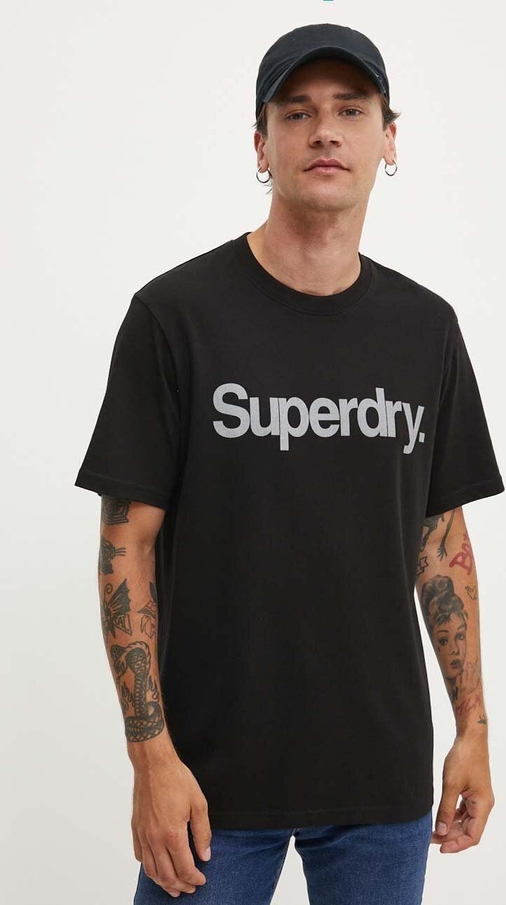 T-shirt Superdry z bawełny