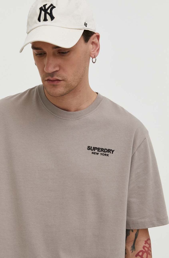 T-shirt Superdry z bawełny z nadrukiem w stylu casual
