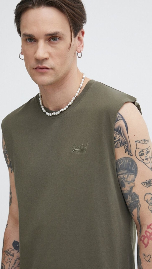 T-shirt Superdry z krótkim rękawem w młodzieżowym stylu z bawełny
