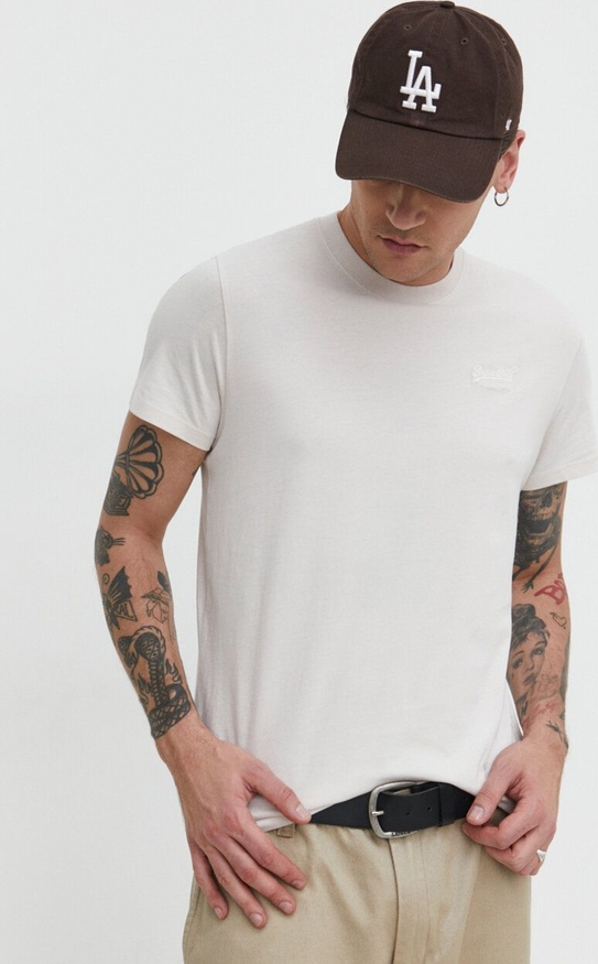 T-shirt Superdry z krótkim rękawem z bawełny w stylu casual