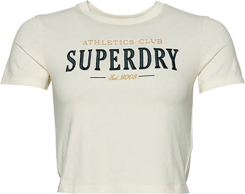 T-shirt Superdry z okrągłym dekoltem w młodzieżowym stylu z krótkim rękawem
