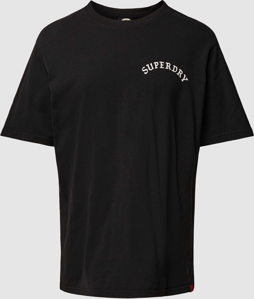 T-shirt Superdry z wełny z nadrukiem