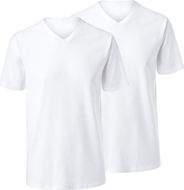 T-shirt Tchibo z bawełny z krótkim rękawem w stylu klasycznym