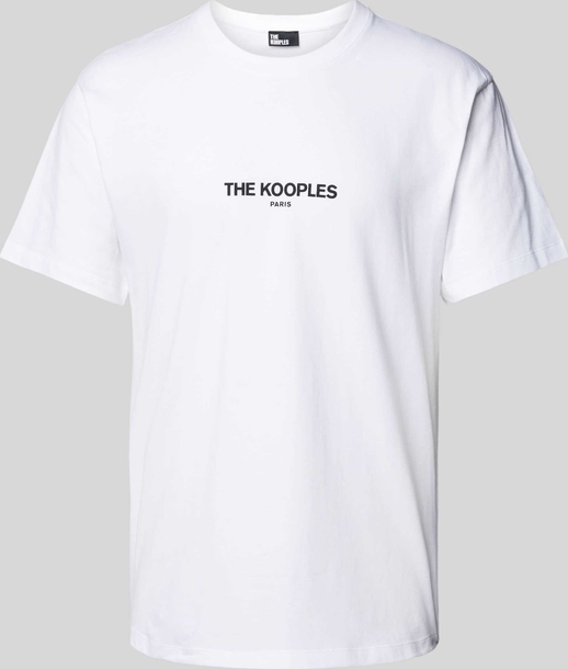 T-shirt The Kooples z bawełny z krótkim rękawem