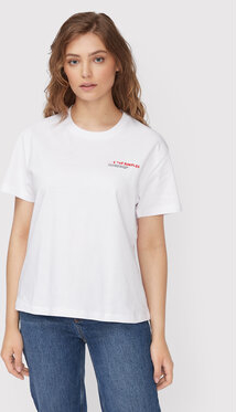 T-shirt The Kooples z krótkim rękawem w stylu casual z okrągłym dekoltem