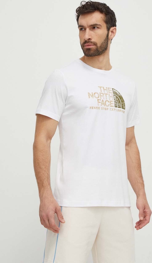T-shirt The North Face w młodzieżowym stylu z krótkim rękawem