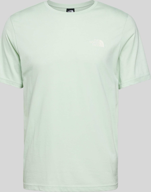 T-shirt The North Face w sportowym stylu z krótkim rękawem z nadrukiem