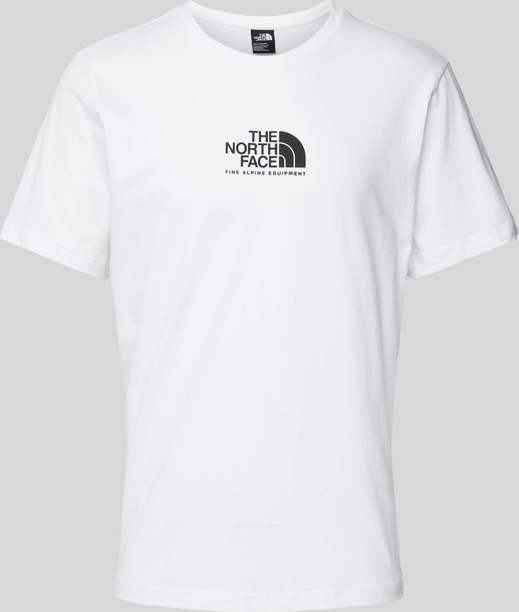 T-shirt The North Face z krótkim rękawem w młodzieżowym stylu z bawełny