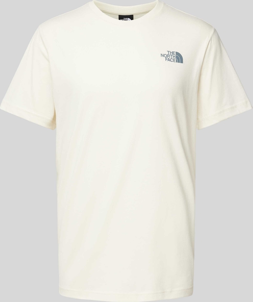 T-shirt The North Face z nadrukiem w sportowym stylu z bawełny