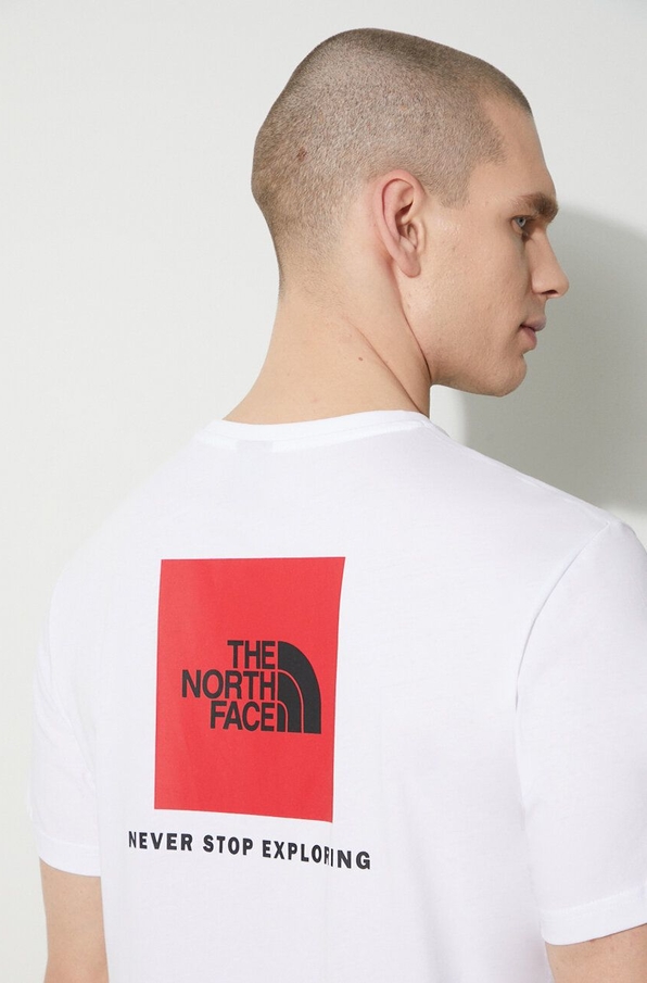 T-shirt The North Face z nadrukiem w sportowym stylu z krótkim rękawem