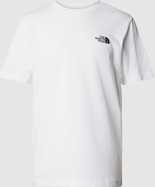 T-shirt The North Face z nadrukiem z krótkim rękawem z bawełny