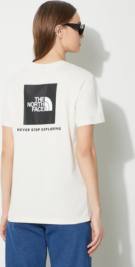 T-shirt The North Face z okrągłym dekoltem z bawełny