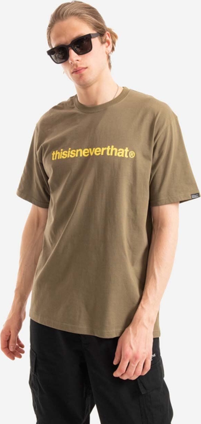 T-shirt Thisisneverthat w młodzieżowym stylu z nadrukiem z bawełny