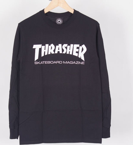 T-shirt Thrasher w młodzieżowym stylu z dzianiny