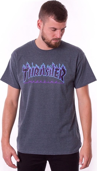 T-shirt Thrasher z krótkim rękawem z bawełny