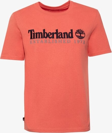 T-shirt Timberland z krótkim rękawem w młodzieżowym stylu