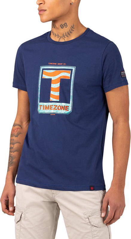 T-shirt Timezone z bawełny
