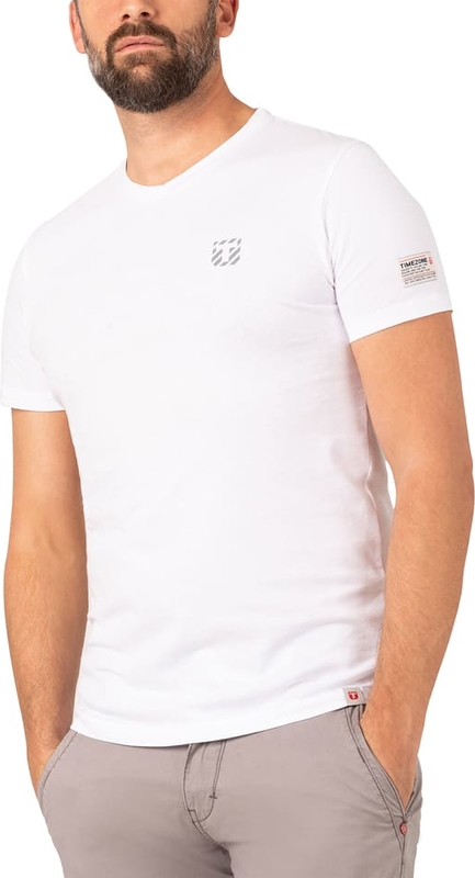 T-shirt Timezone z bawełny z krótkim rękawem