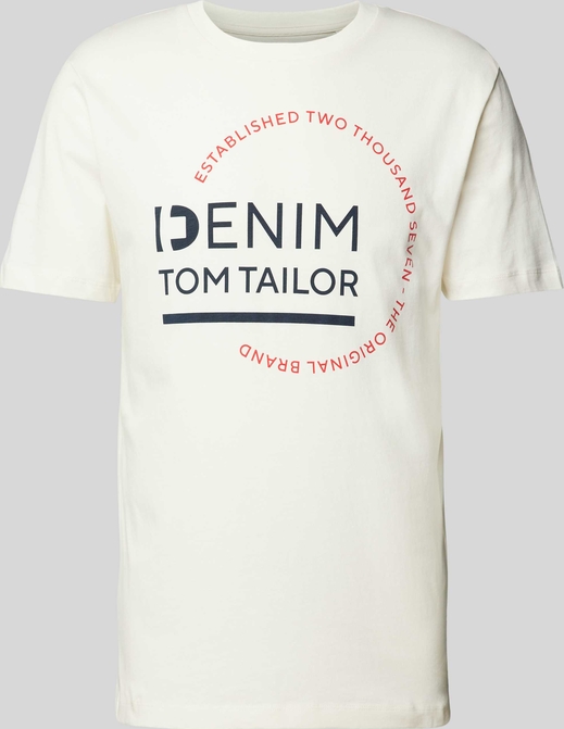 T-shirt Tom Tailor Denim w młodzieżowym stylu