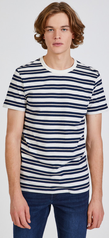 T-shirt Tom Tailor Denim w stylu casual z bawełny z krótkim rękawem