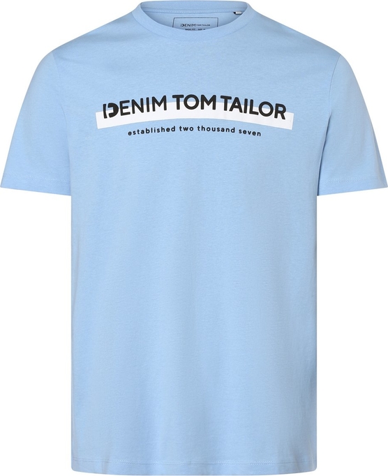 T-shirt Tom Tailor Denim z dżerseju z nadrukiem