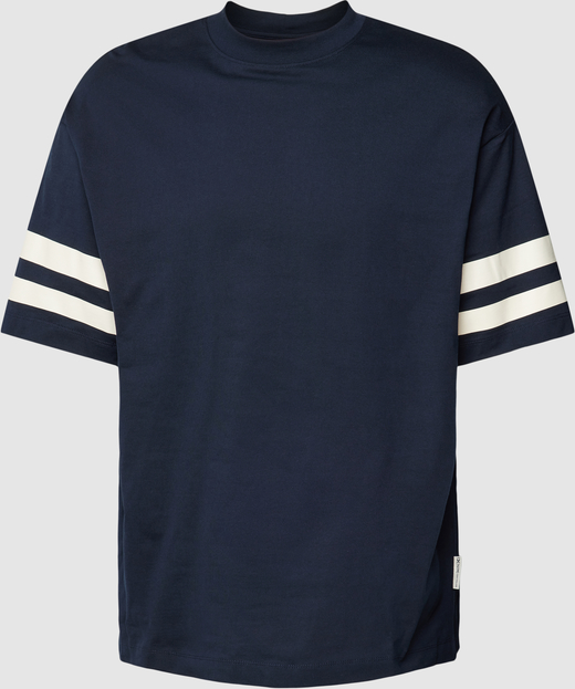 T-shirt Tom Tailor Denim z krótkim rękawem z bawełny w stylu casual