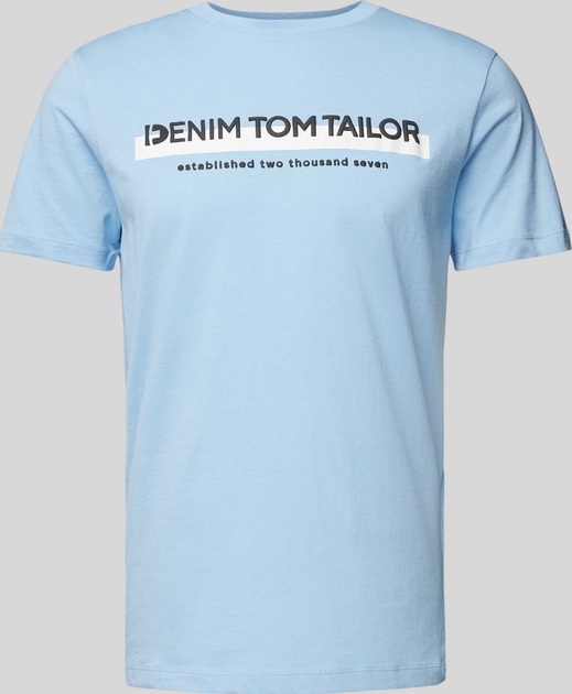 T-shirt Tom Tailor Denim z nadrukiem z bawełny