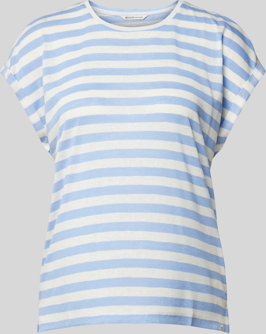 T-shirt Tom Tailor Denim z okrągłym dekoltem w stylu casual z krótkim rękawem