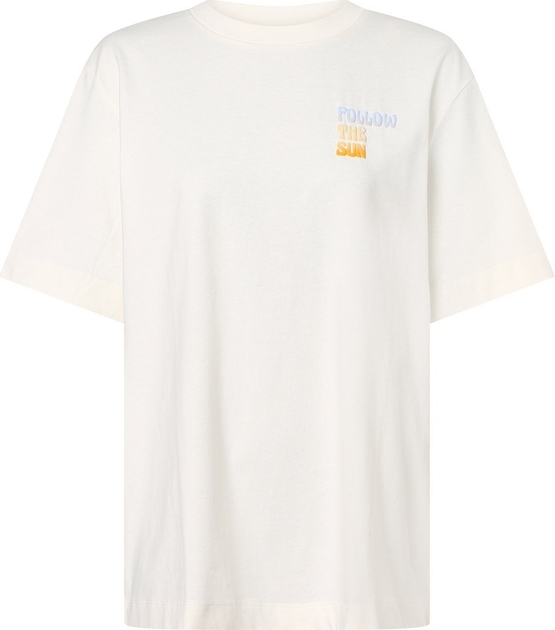 T-shirt Tom Tailor Denim z okrągłym dekoltem z bawełny