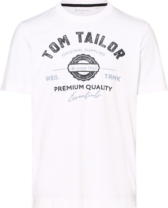 T-shirt Tom Tailor w stylu vintage z bawełny