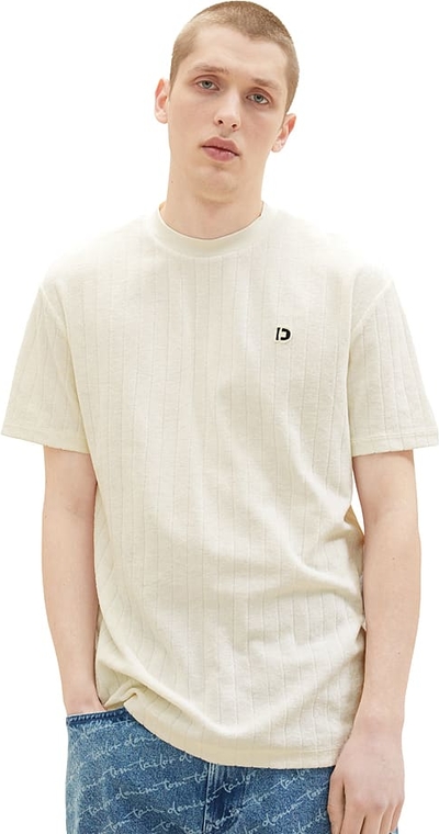 T-shirt Tom Tailor z bawełny z krótkim rękawem w stylu casual